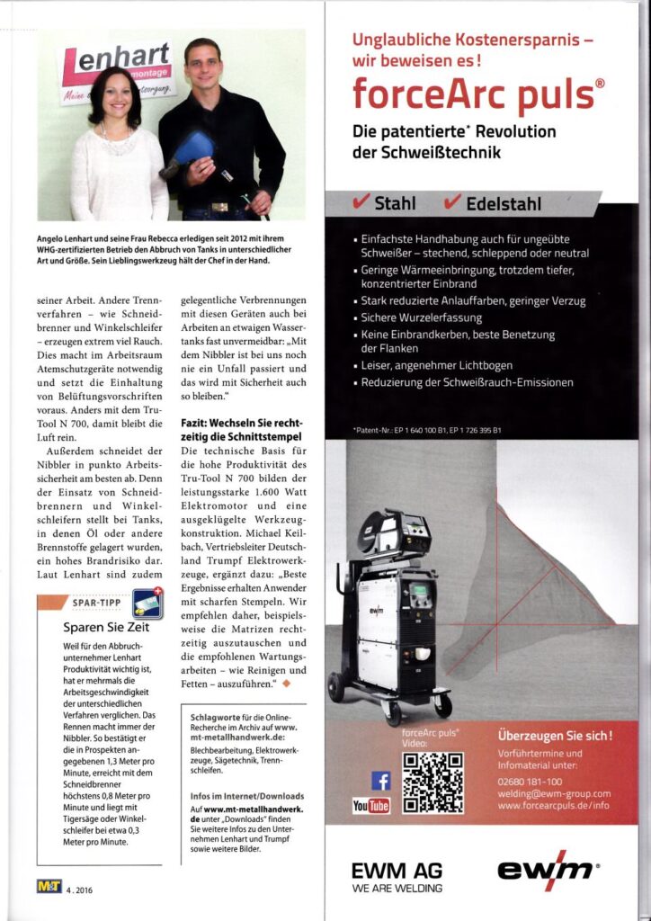 Auszug aus M&T Metallhandwerk - Ausgabe 4.2016 - Blatt 2
